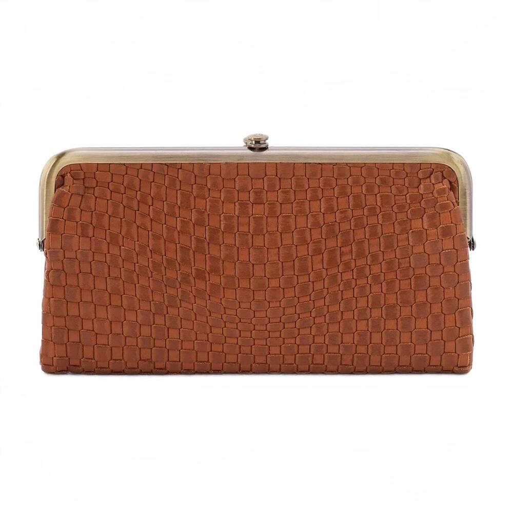 NEW HOBO woomen's lauren clutch wallet in wheat